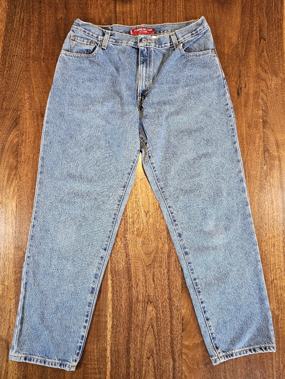 Vintage Levi 550 Mom Jeans Relaxed Fit Light Wash Size 16 Y2K